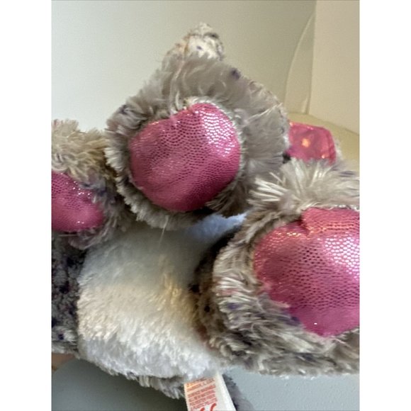 Ty SPECKS the Speckled Grey Elephant 9 Inch Beanie Boos Grey Pink Glitter W Tag - Picture 6 of 14